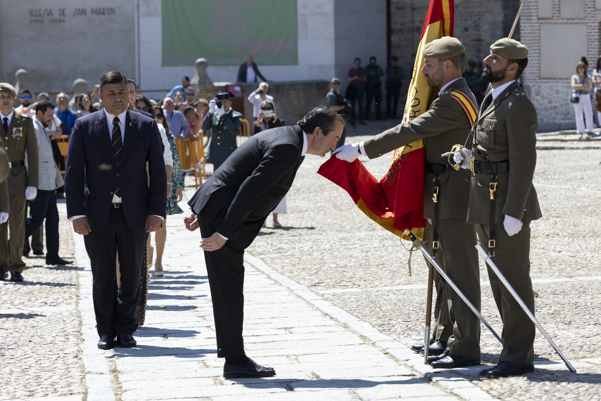 Jura de bandera en Arévalo.  / ISABEL GARCÍA