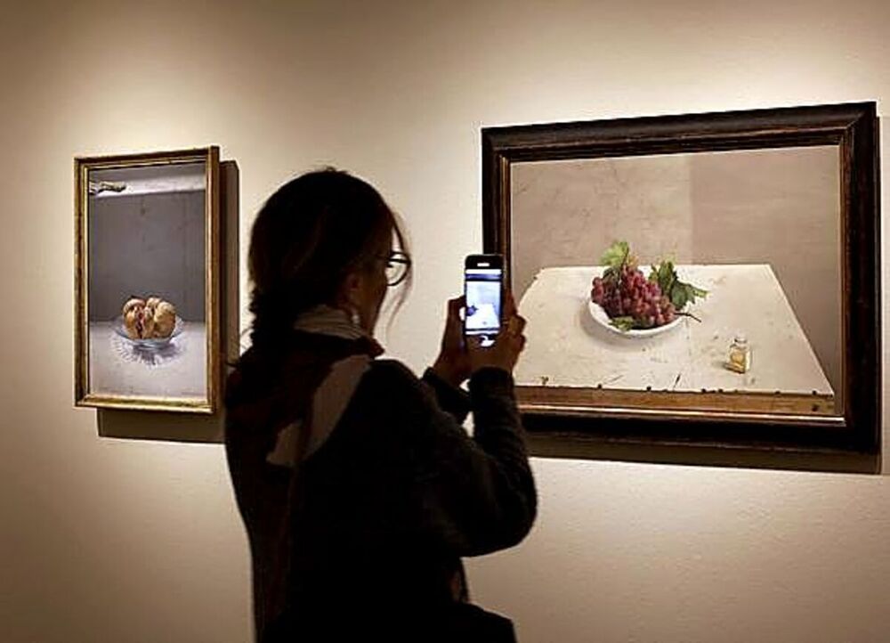 Unas uvas, un plato de Duralex con unas granadas o una coliflor eran sus modelos