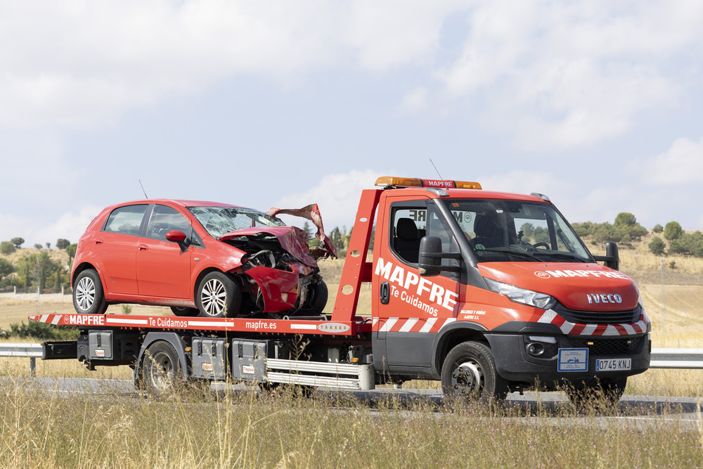 Accidente en la N-110 en La Colilla