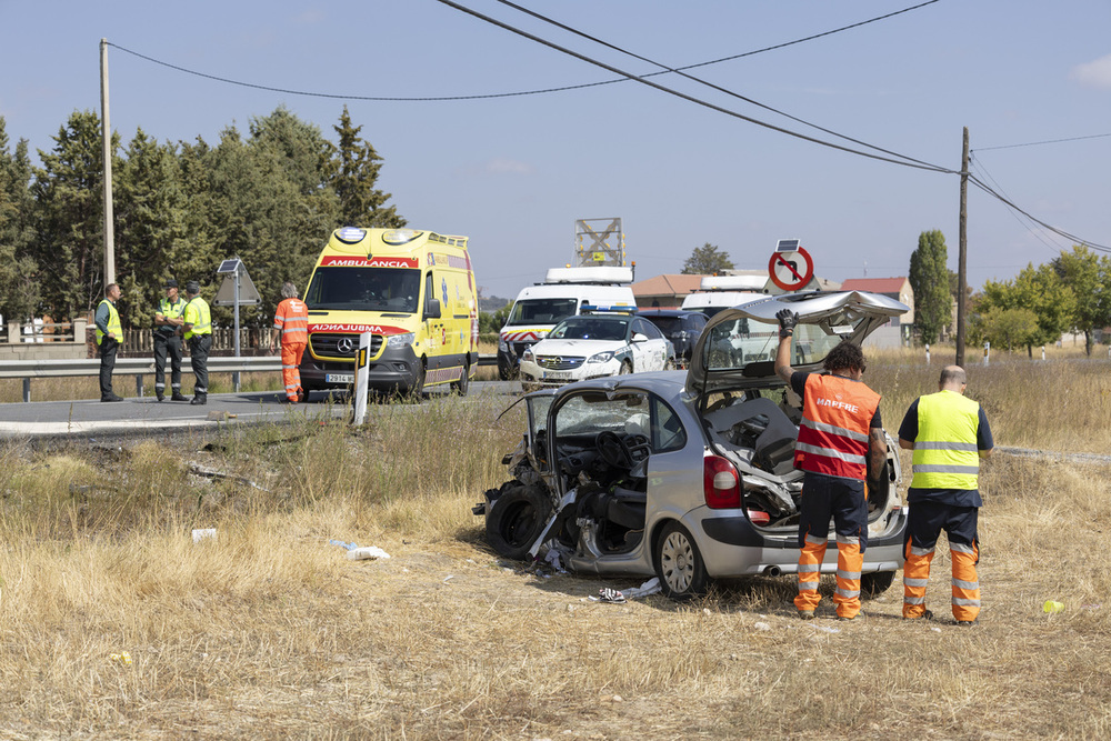 Accidente en la N-110 en La Colilla