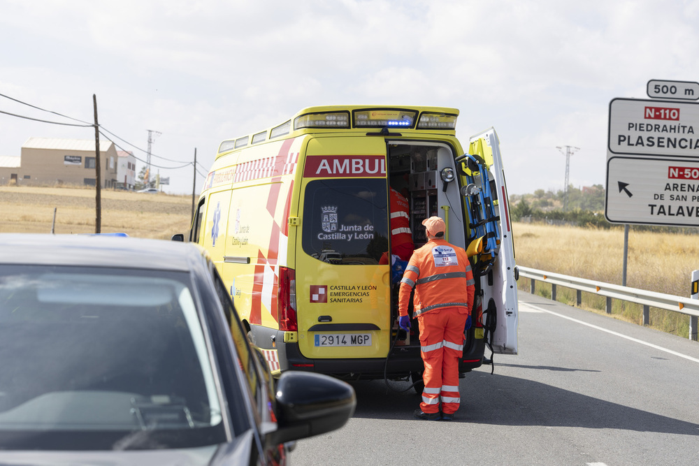 Accidente en la N-110 en La Colilla