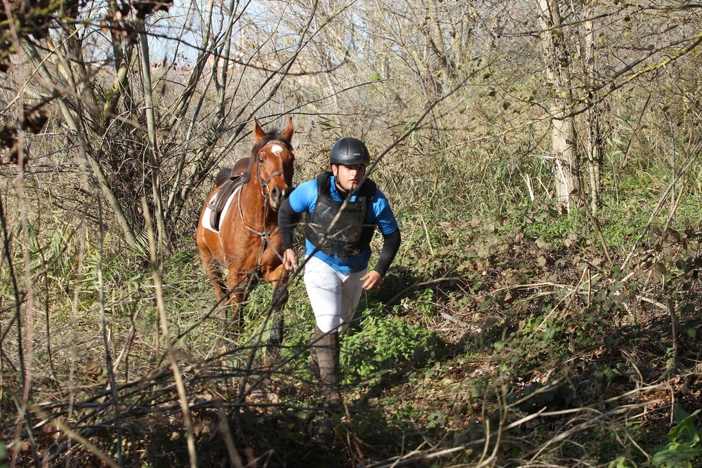 Daniel Martín, en el Campeonato del Mundo de TREC