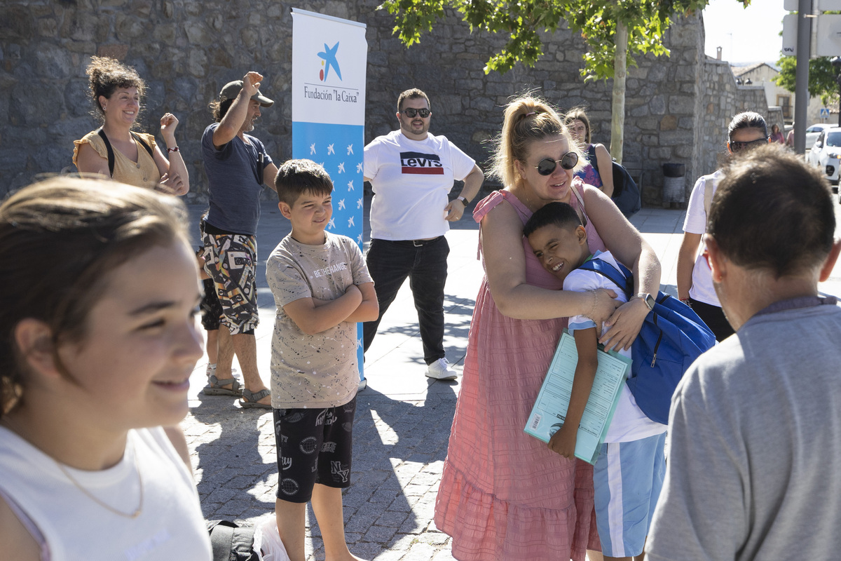 Llega de niños saharauis a Ávila.  / ISABEL GARCÍA