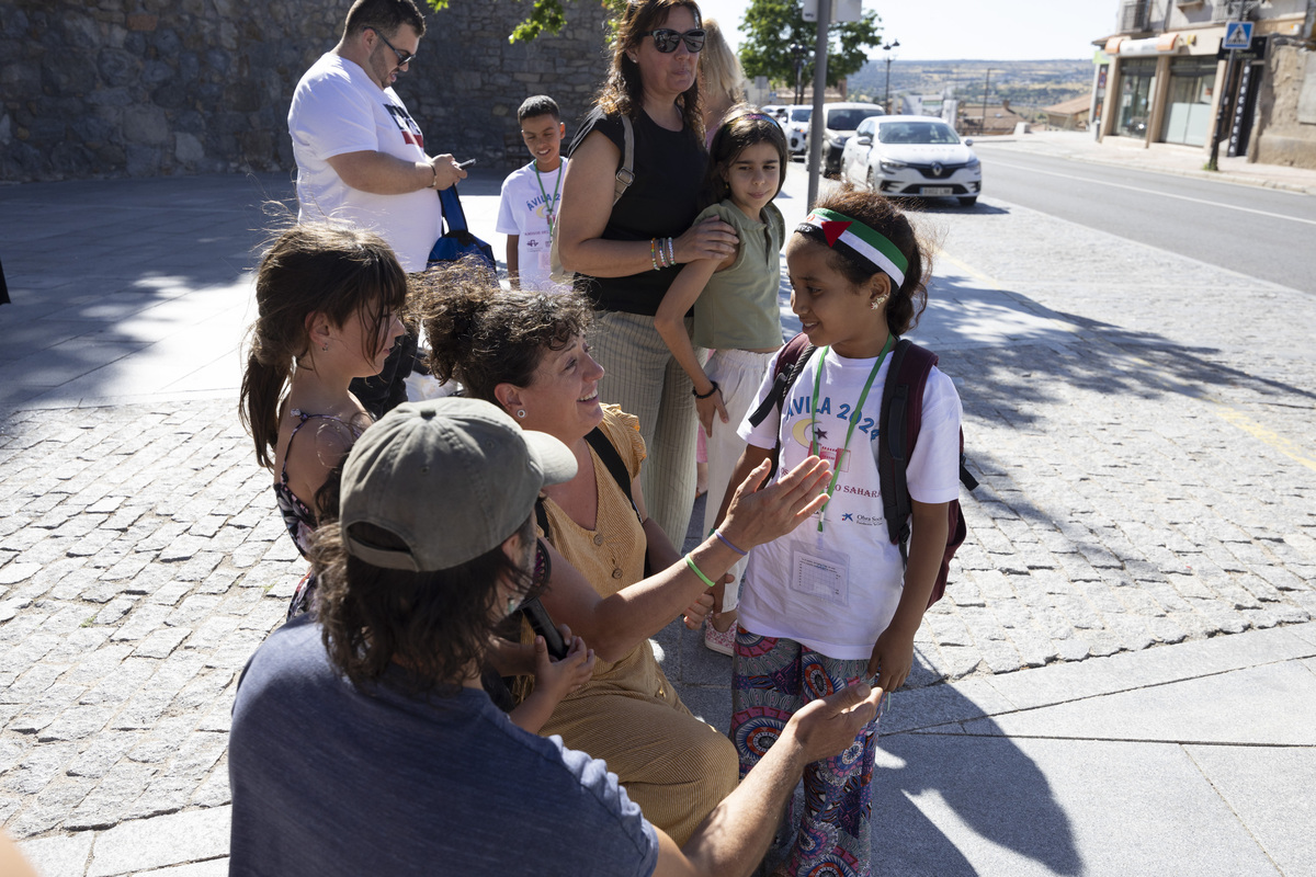 Llega de niños saharauis a Ávila.  / ISABEL GARCÍA