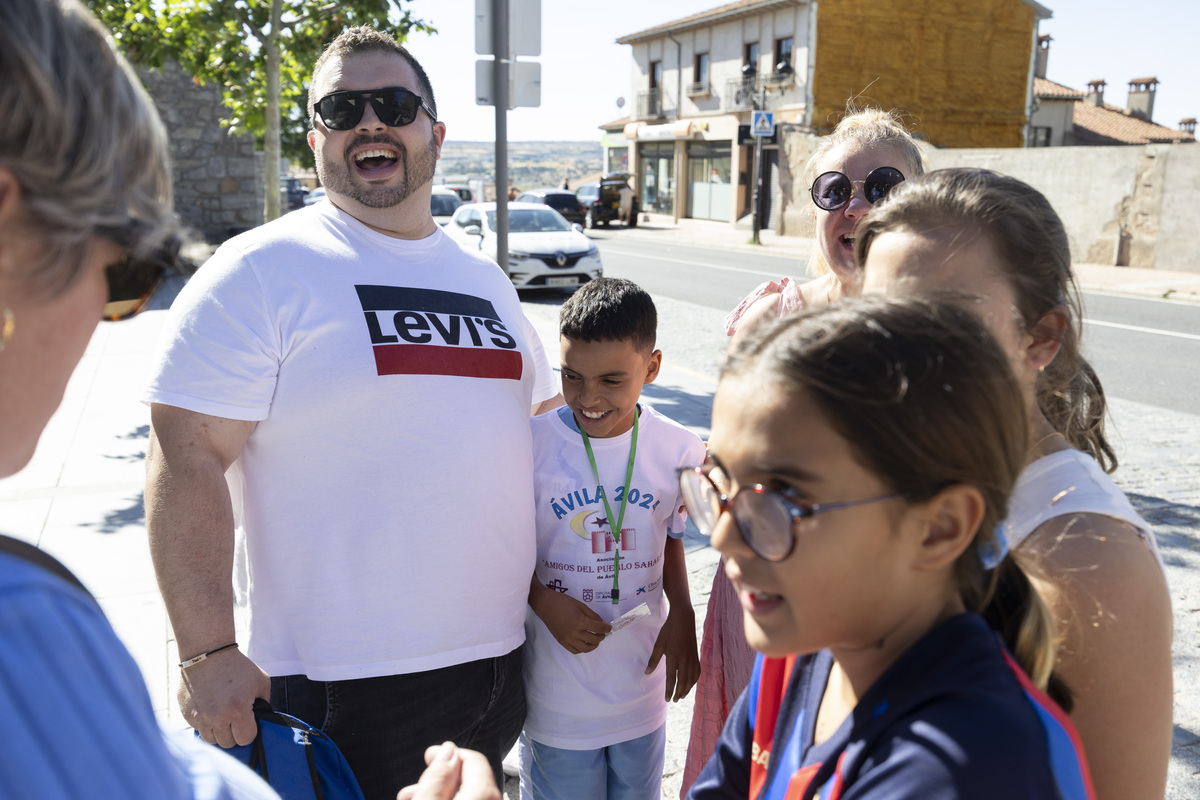 Llega de niños saharauis a Ávila.  / ISABEL GARCÍA