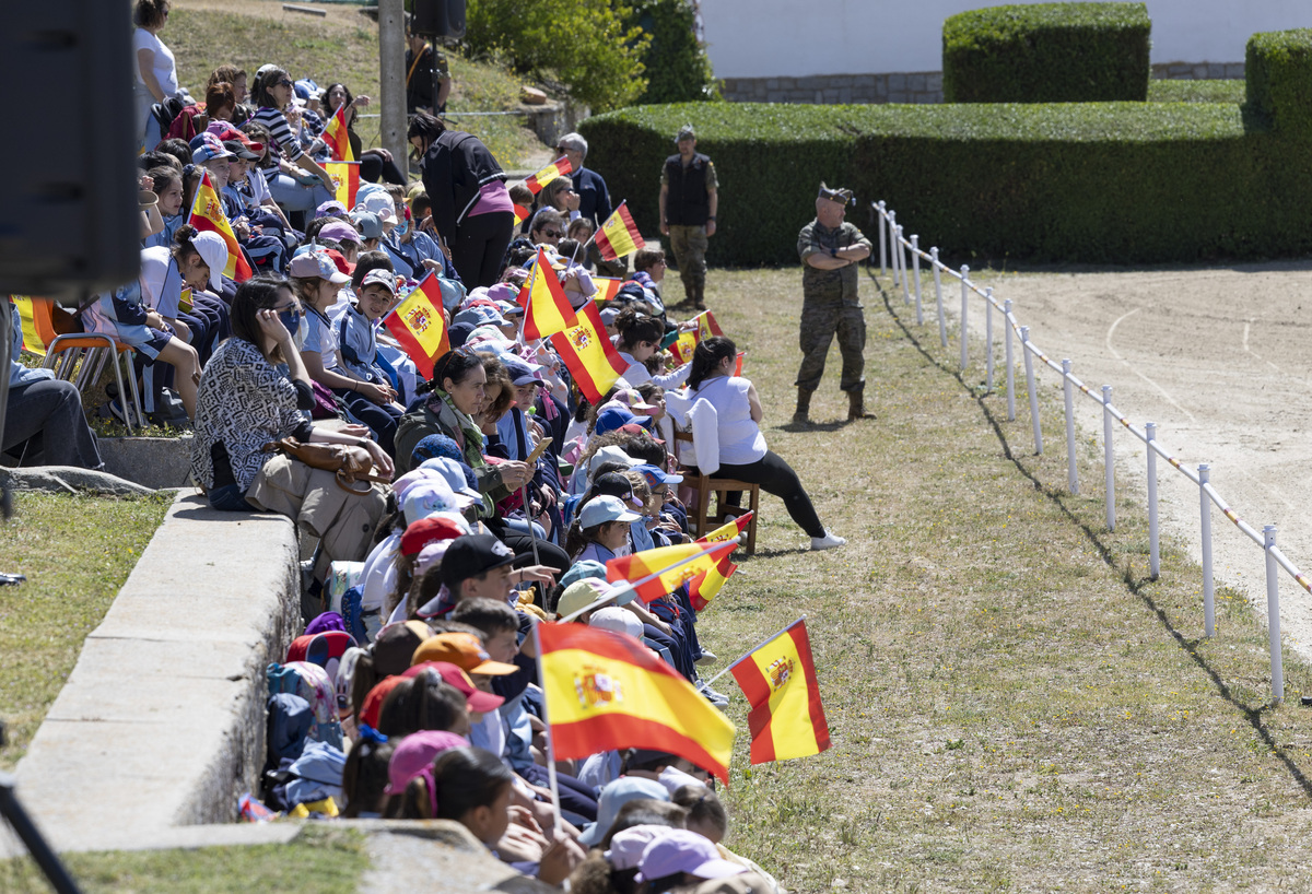 Jornada de puertas abiertas del Centro Militar de Cría Caballar.  / DAVID CASTRO