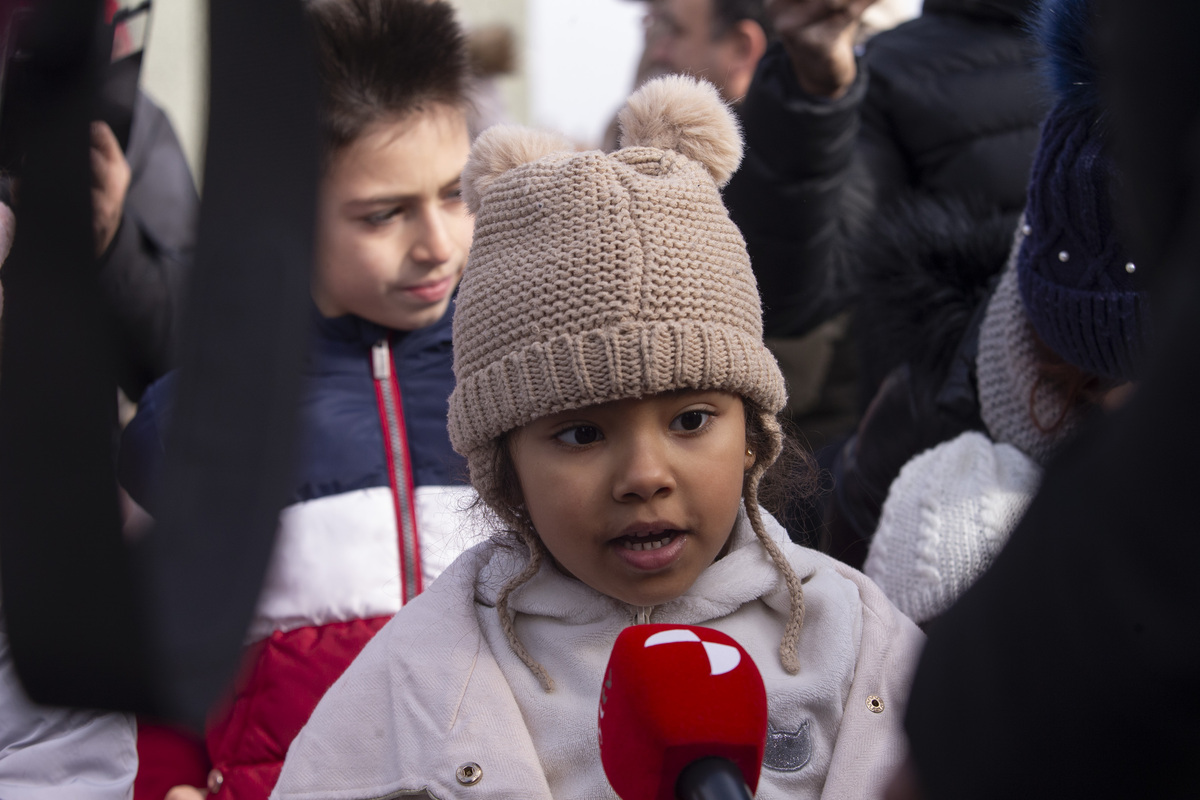 Llegada de los Reyes Magos a caballo, organizado por asociación de las Hervencias.  / ISABEL GARCÍA