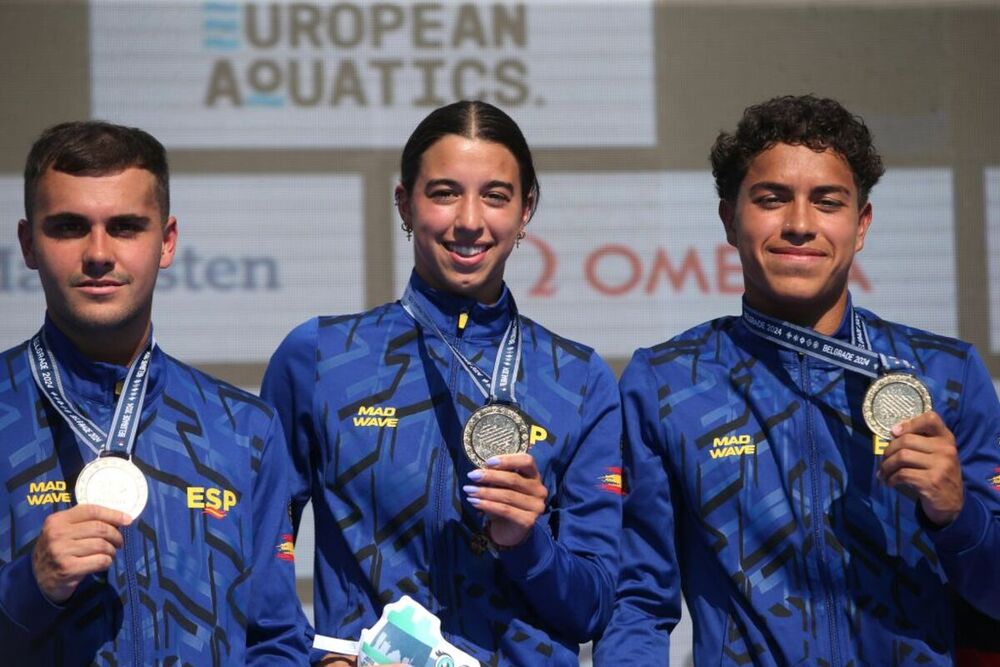 España, campeona de Europa en saltos mixtos