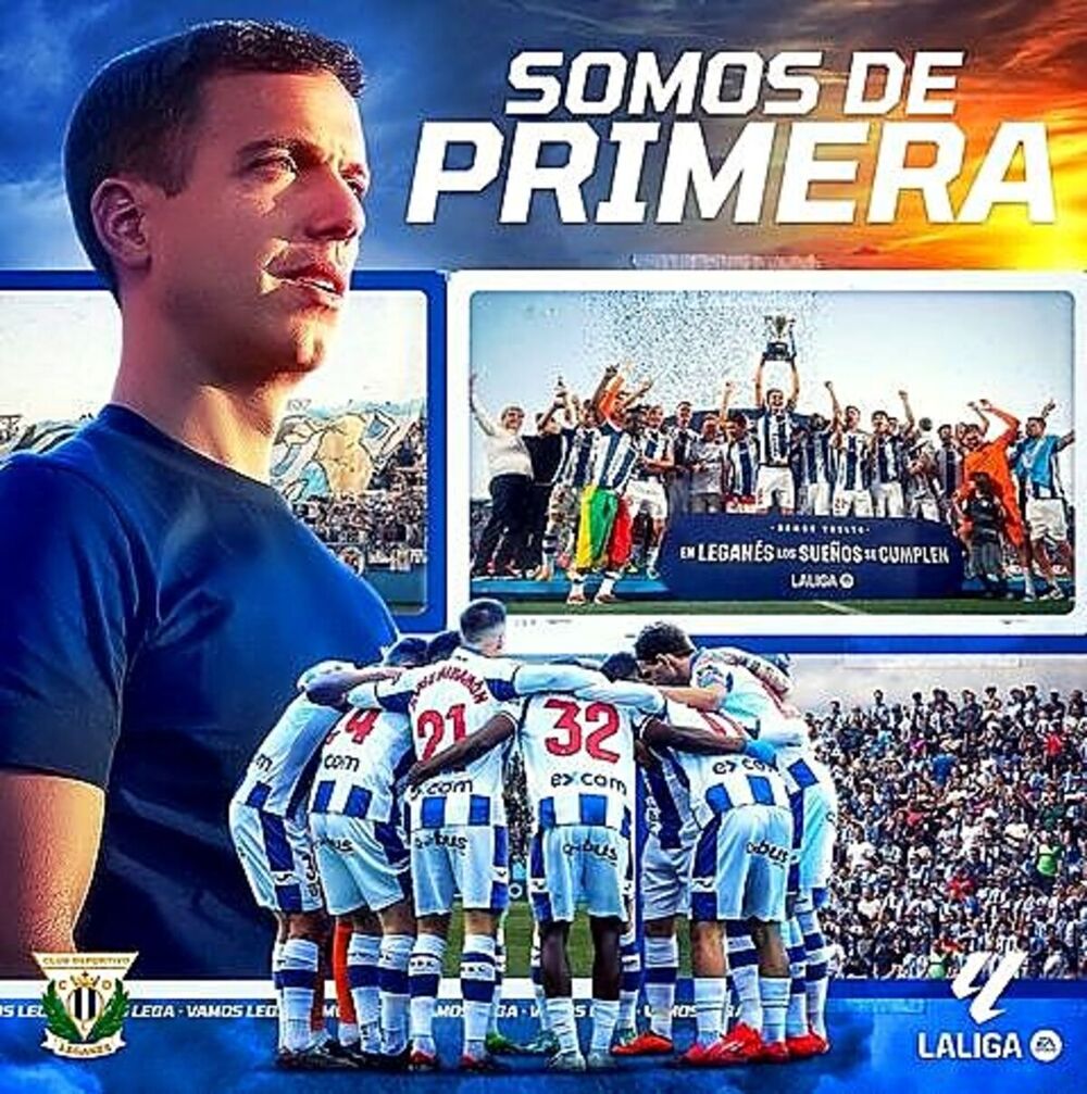 Imágenes de la celebración del ascenso del Leganés a Primera División, con el abulense Borja Jiménez como uno de los protagonistas destacados.