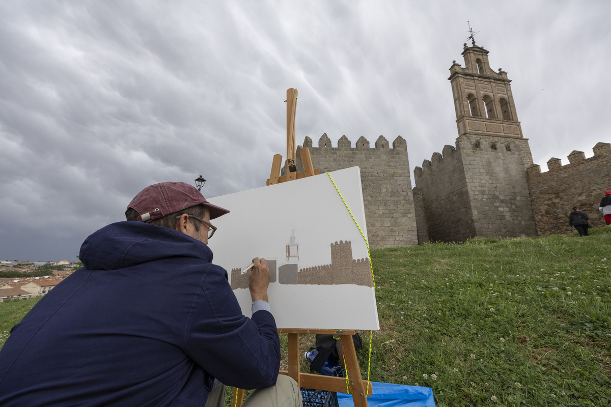 Certamen de Pintura Rápida Ciudad de Ávila.  / DAVID CASTRO