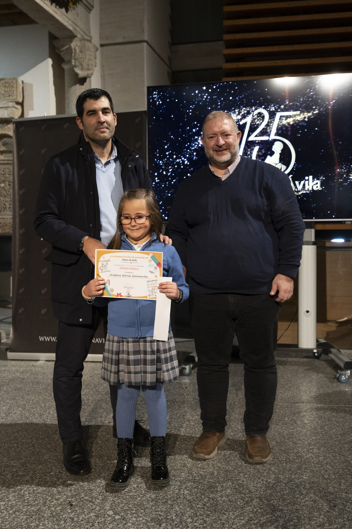 Entrega de Premios del Certamen
Escolar de Portadas de Diario
de Ávila por el 125 aniversario.  / ISABEL GARCÍA