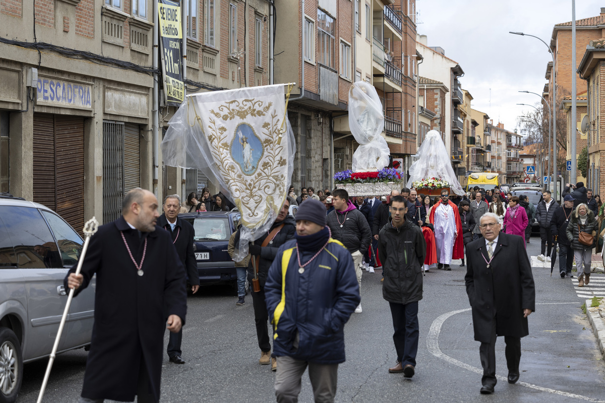 Domingo de Resurrección, procesión de Resucitado, Semana Santa 2024.  / ISABEL GARCÍA