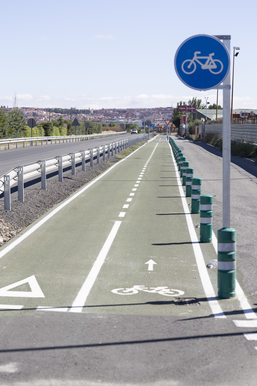 El carril bici entre Ávila y La Aldea ya está en uso