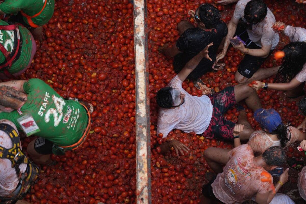 Celebración de la Tomatina de Buñol 2024