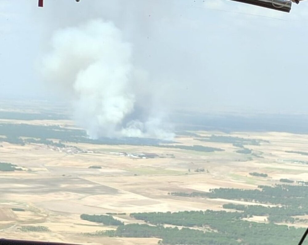 Decretado el nivel 1 en un fuego en Cabizuela