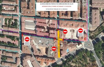 Las obras de la red de calor cortarán la calle Segovia