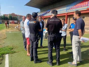 Policía y Real Ávila, reunión de seguridad en el Adolfo Suárez