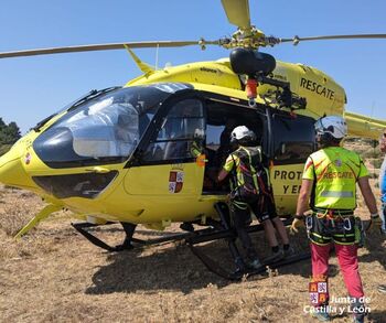 Rescatada una ciclista que realizaba una ruta en Peguerinos