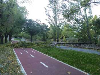 Cerrado el acceso a la Muralla y a los parques por el viento