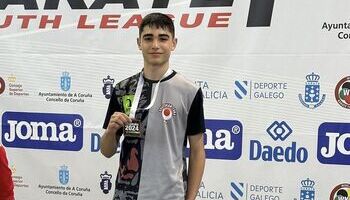 Óscar Arribas, medalla de bronce en la Youth League