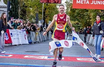 Hugo Tardón, ganador de la 5K Ponle Freno Madrid 2024