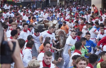 Los toros de Escolar, mañana en el encierro de San Fermín