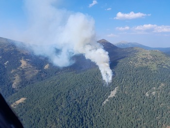 Declarado un incendio de nivel 1 en El Espinar (Segovia)