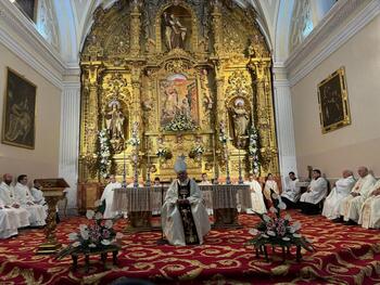 El obispo de Córdoba, en la fiesta de la Transverberación