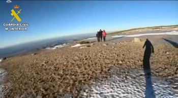 Rescatado un joven tras sufrir un esguince en el Calvitero